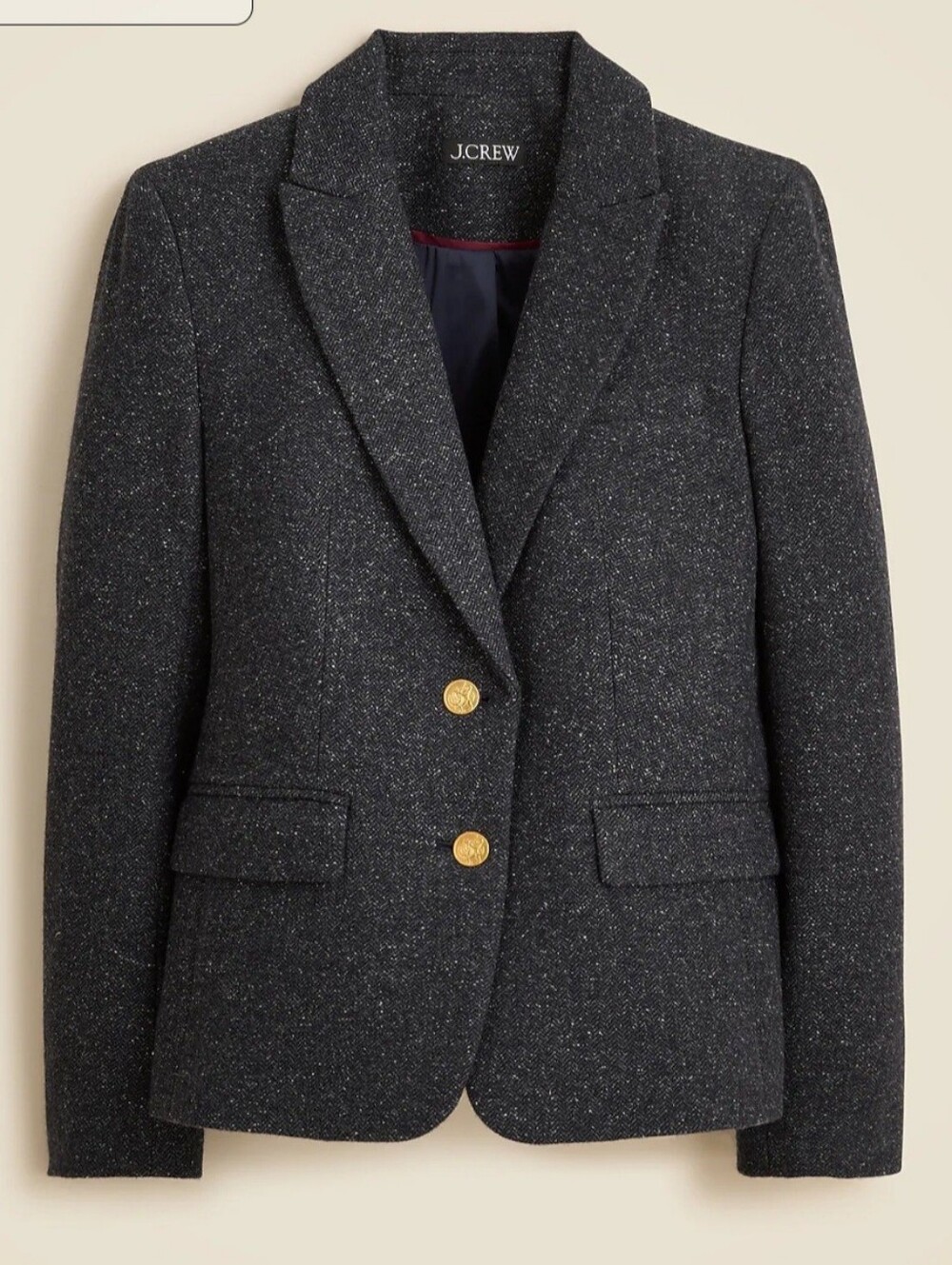 École blazer in herringbone wool blend Sz 8